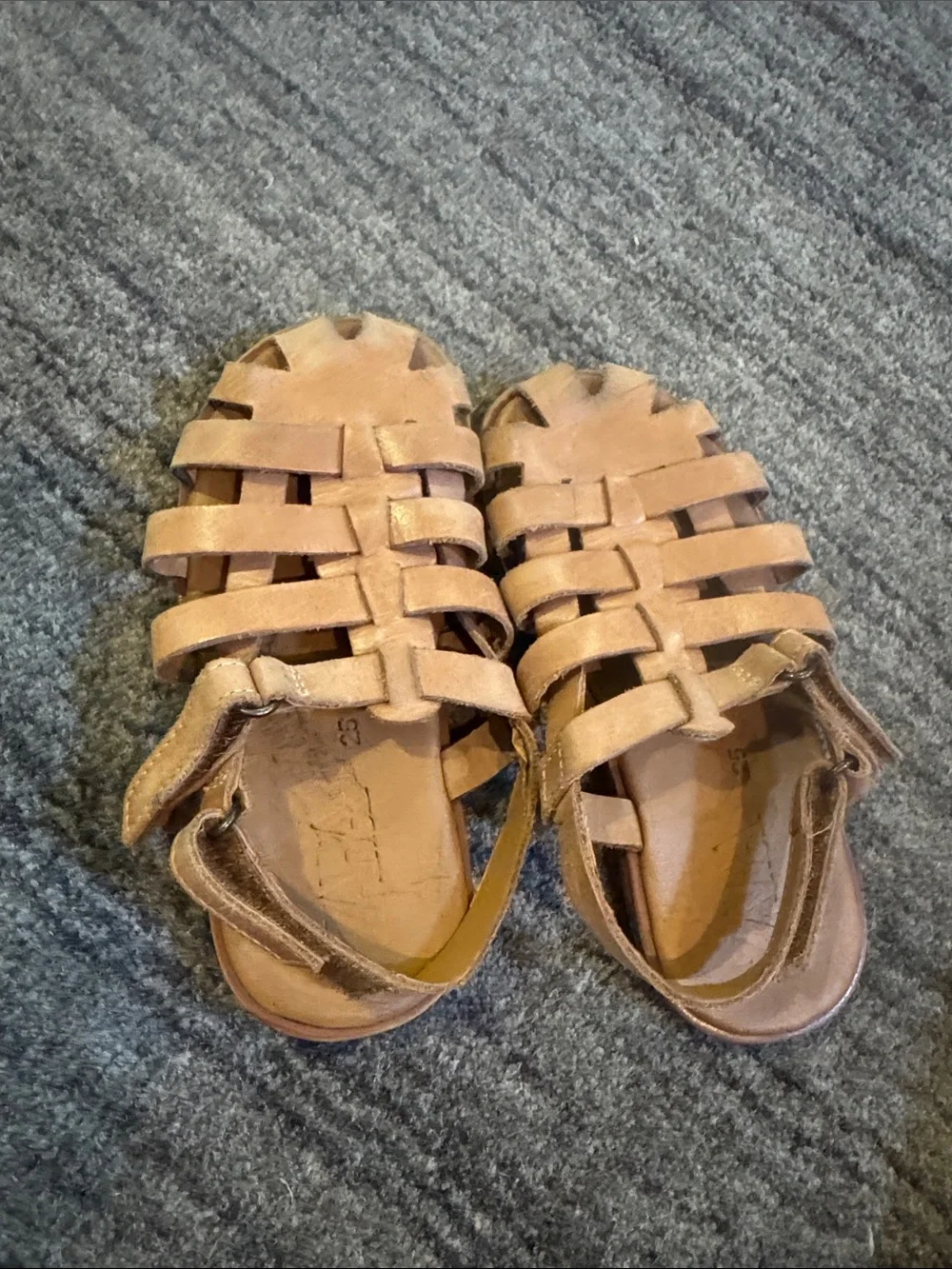Zara Leather Woven Sandals 8.5